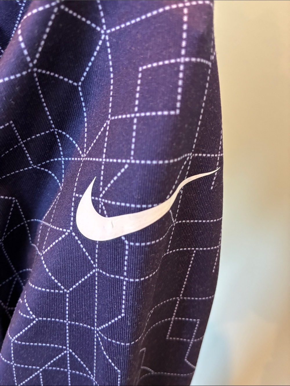 Nike Purple Geometric Half-Zip Training Top - Picture 3 of 7
